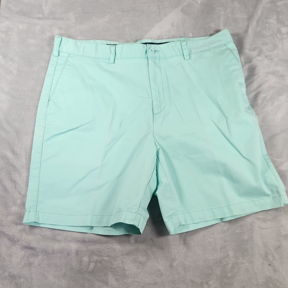 Fish Hippie Drift Shorts Men's 38/8 Seafoam Chino‎ Flat Front Preppy Stretch